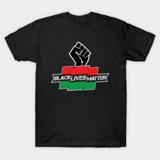 Black Lives Matter Flag/Fist T-Shirt